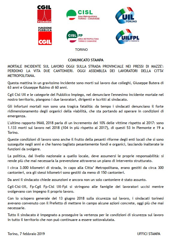 FP CGIL PIEMONTE tweet media