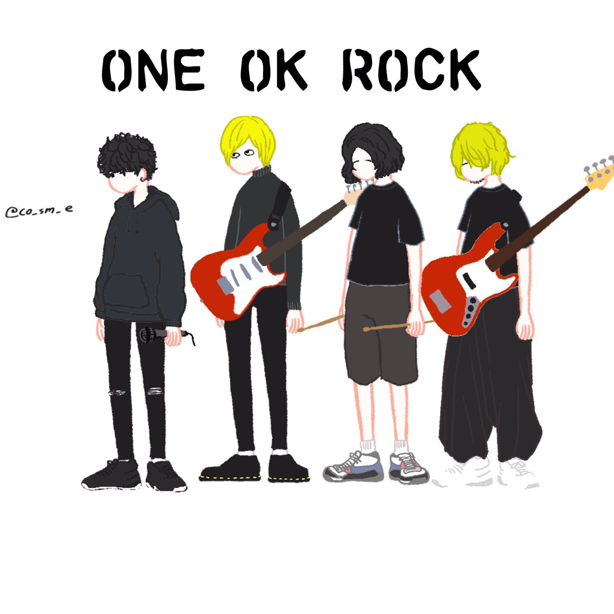 1O969_____s's tweet photo. バンドマンメーカーでワンオク作ってみた！！！うまくできたかな？？？ https://t.co/w0vWR1lngI