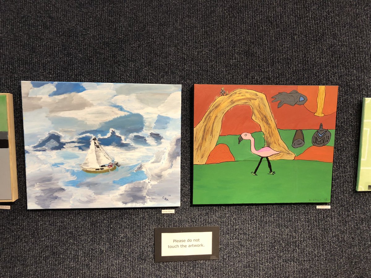 WallofHistory's tweet photo. MS art teacher Suzanne Mortimer’s 8th gr students did amazing work on their #popart exhibit! https://t.co/oSSvGxaUyj