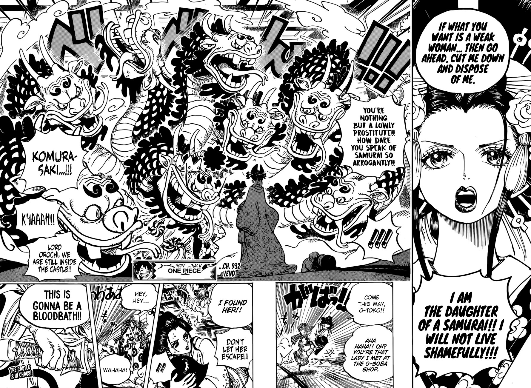 Vedu V Twitter One Piece 932 O Robi S Escape Komurasaki Slaps Orochi Orochi S Form Revealed A Bloodbath Is About To Happen Onepiece Onepiece932 T Co Ysgysyywbu Twitter