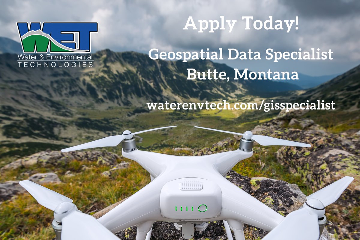 waterenvtech's tweet photo. Are you a #geospatial data professional looking for a career where you can support #civilengineering, #aerial surveying, environmental and water consulting projects in the #RockyMountain region? Apply for our position today!
https://t.co/ab62Ymstsy https://t.co/qsJgIRzFoV