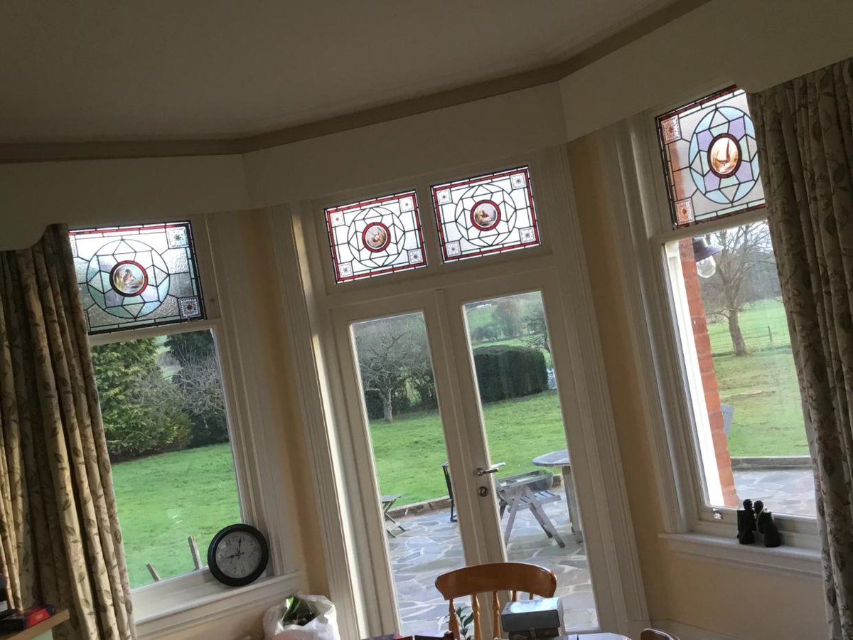 HarborneSash's tweet photo. Incorporating beautiful #windows doesn't just mean a quality frame. Stained glass really sets off a property, especially if it's a period property or has large bay windows.

This country house has reused the original #stained #glass to make a focus of the windows. https://t.co/7glIaIzNJ2