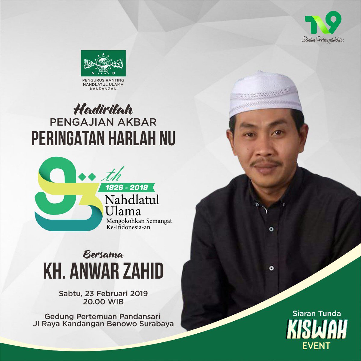 hakimjayli's tweet photo. #RantingNU ini keren. Tak biasanya,  jam 8 pagi, bel rumah berdentang,  Rois Syuriah-Ketua Tanfidziyah NU Ranting Kandangan, Sby yg bertandang. Mau bikin #HarlahNU hadirkn Mas Kiai @BijakAnwarZahid. Semangat dan optimisnya itu bikin saya klepek2. Top! #ReinventingLocalNU https://t.co/YI2A2zGkIy