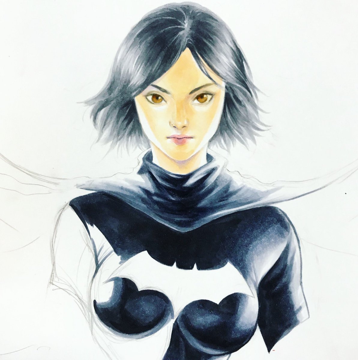 エリックチェン Eric Weijic Chen V Twitter カサンドラ カインのコミッションを完成しました Finished Up And Scanned This Cassandra Cain Bust Commission Almost Have A Whole Bat Family At This Rate T Co Ga4nazldjl