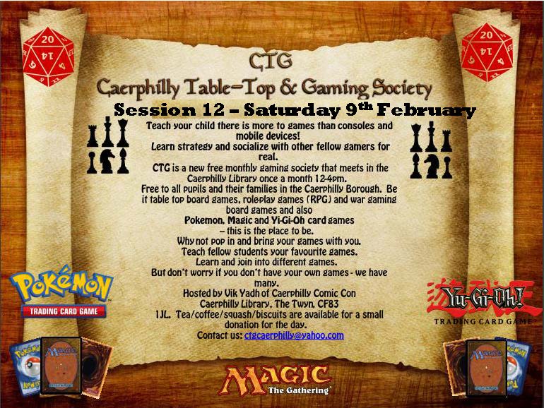 Caerphilly Comic Con (@caerphillycon) on Twitter photo Our First Year CTG Anniversary in a couple of days! Session 12 on 9/02/19 <a href="/CaerphillyLib/">Llyfrgell Caerffili 📚 Caerphilly Library</a> 12-4pm. Will be Playtesting the KING of DUNGEONS by @BazStevens & MORE! #RPG #StarWarsMiniatures <a href="/TwynSchool/">Twyn School</a> <a href="/thegeekmancave/">TheGeekManCave</a> @StMartinsInfo <a href="/NantYParcSchool/">Nant Y Parc Primary</a> <a href="/bedwashighsch/">Bedwas High School</a> <a href="/CwrtRawlinprim/">Cwrt Rawlin Primary School</a> Our First Year CTG Anniversary in a couple of days! Session 12 on 9/02/19 <a href="/CaerphillyLib/">Llyfrgell Caerffili 📚 Caerphilly Library</a> 12-4pm. Will be Playtesting the KING of DUNGEONS by @BazStevens & MORE! #RPG #StarWarsMiniatures <a href="/TwynSchool/">Twyn School</a> <a href="/thegeekmancave/">TheGeekManCave</a> @StMartinsInfo <a href="/NantYParcSchool/">Nant Y Parc Primary</a> <a href="/bedwashighsch/">Bedwas High School</a> <a href="/CwrtRawlinprim/">Cwrt Rawlin Primary School</a>
