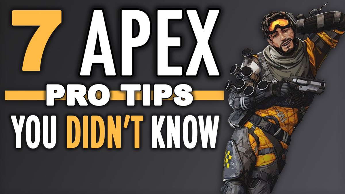 Just dropped a new #ApexLegend Video 7 #protips you didn’t know or maybe you did and I’m just a little slow 😂😂😂 #smallyoutubers #youtube <a href="/ShoutGamers/">Shout Gamers</a> <a href="/Demented_RTs/">Kenya Online Sugarmummies</a> 

youtu.be/4To_cfYlRBs