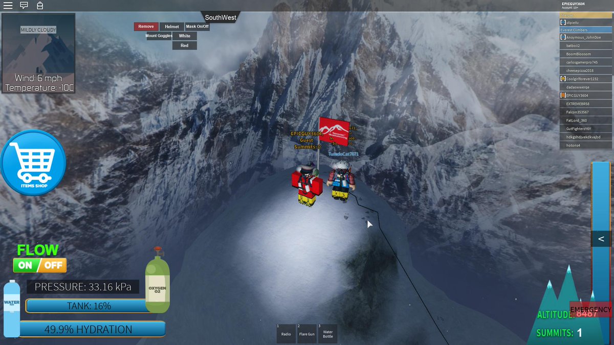 Epic On Twitter Made It To The Top Of Mount Everest In Roblox Xd - made it to the top of everest in roblox