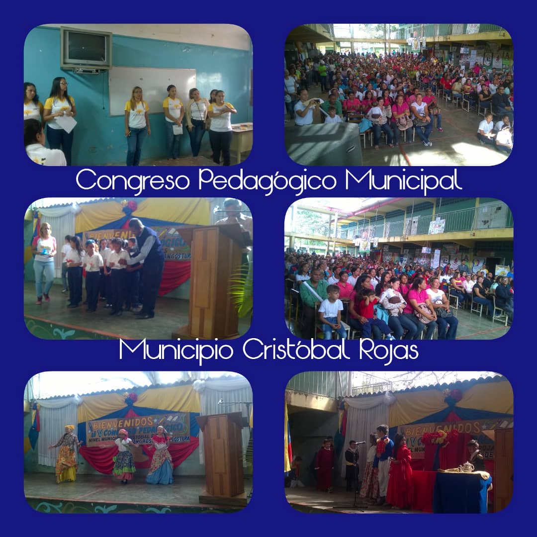 clifpcristobalr's tweet photo. V #CongresoPedagógicoMunicipal2019 Hoy el Municipio Cristóbal Rojas brilló con la participación extraordinaria de los colectivos de formación!! @MPPEDUCACION @cenamec_centros @psuvaristobulo @RaomanyP @MelysGarcia https://t.co/Q3ZEr8hgQv