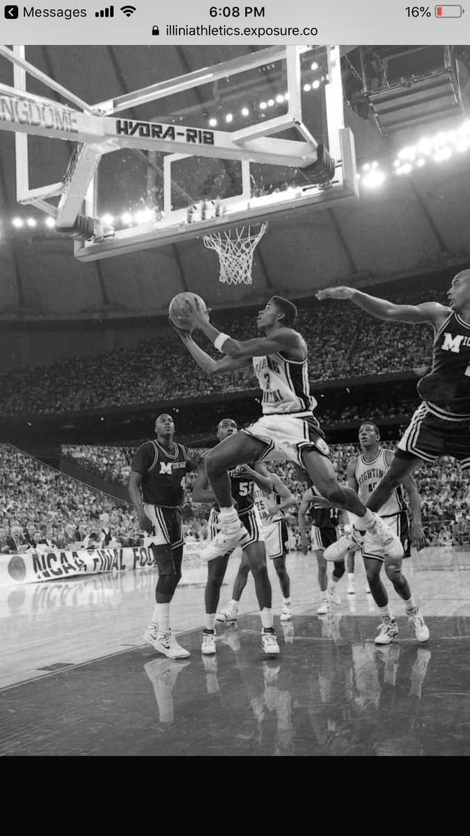 KendallG13's tweet photo. #TBT 1989 Final 4. We took Michigan lightly after blowing them out twice. We were looking at Duke as our opponent in the Final.  Moral of the story. Never overlook an opponent! It cost us a National Championship! https://t.co/NpR3vEwZS8