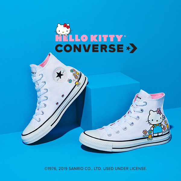 converse_mexico's tweet photo. Dos clásicos se reencuentran. La silueta que conoces y amas, más detalles florales, color y estilo. @hellokitty #ConverseXHelloKitty https://t.co/Gmj81aIkhB