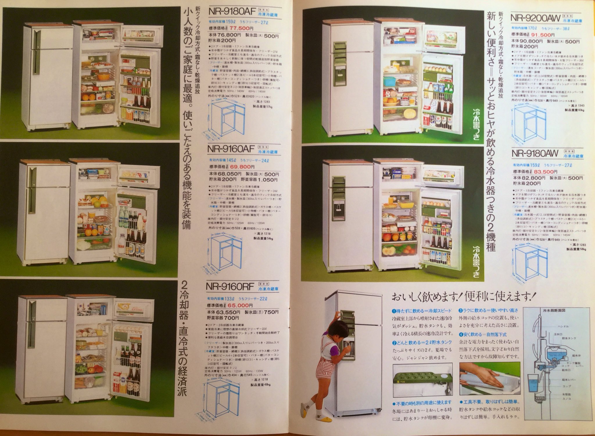 昭和レトロ ナショナル 冷暖ユニット CF-400CG 水冷クーラー