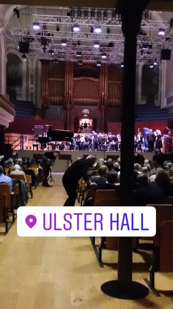 ArtistRooney's tweet photo. Fantastic night @UlsterHall to hear #ScarsdaleHighSchoolBand, New York perform, as well as @niconcertband ..... At one point there were 110 very talented musicians onstage. The sound was amazing! Congratulations to all involved! https://t.co/3RLz5D3vfY