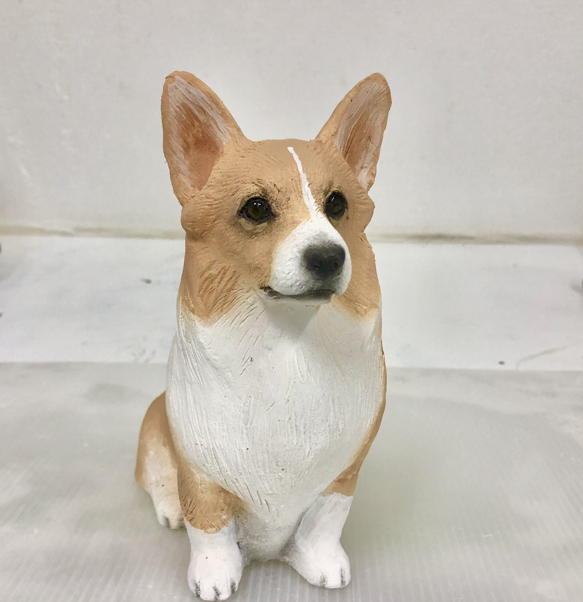置物 危うい コーギー ラスト アンティーク 犬