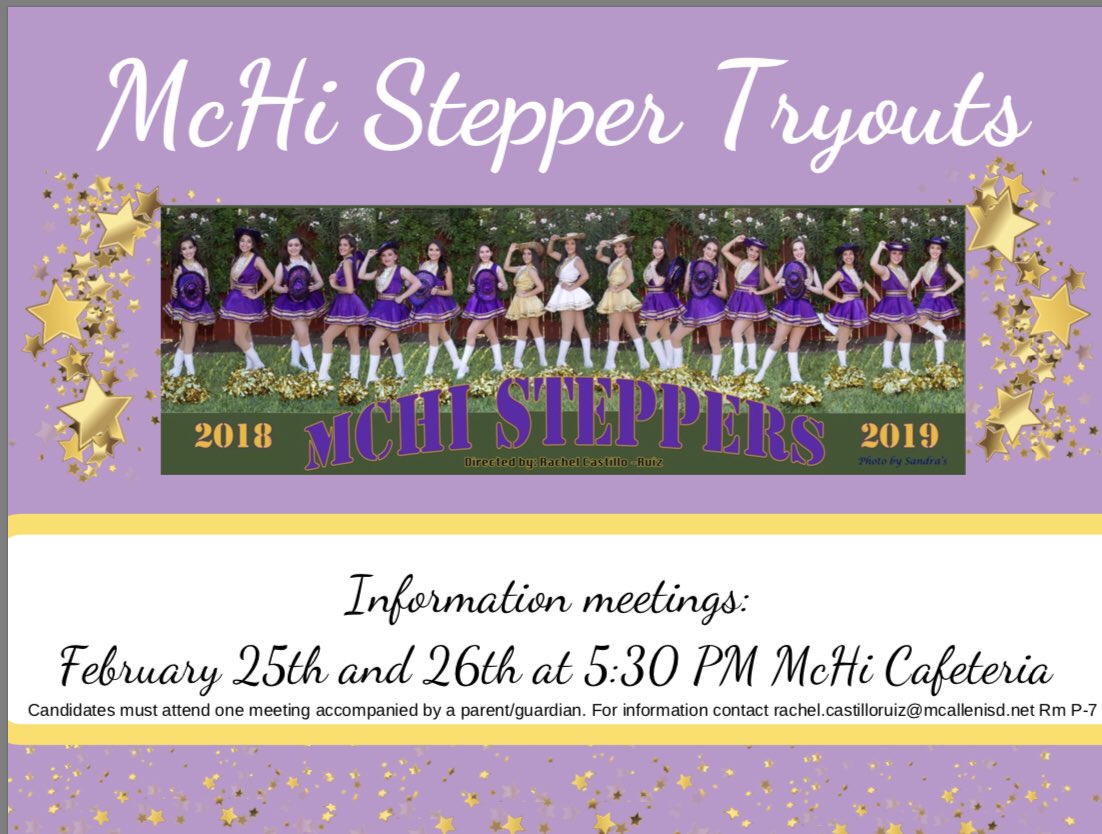 McHi Stepper Tryouts!💜💛