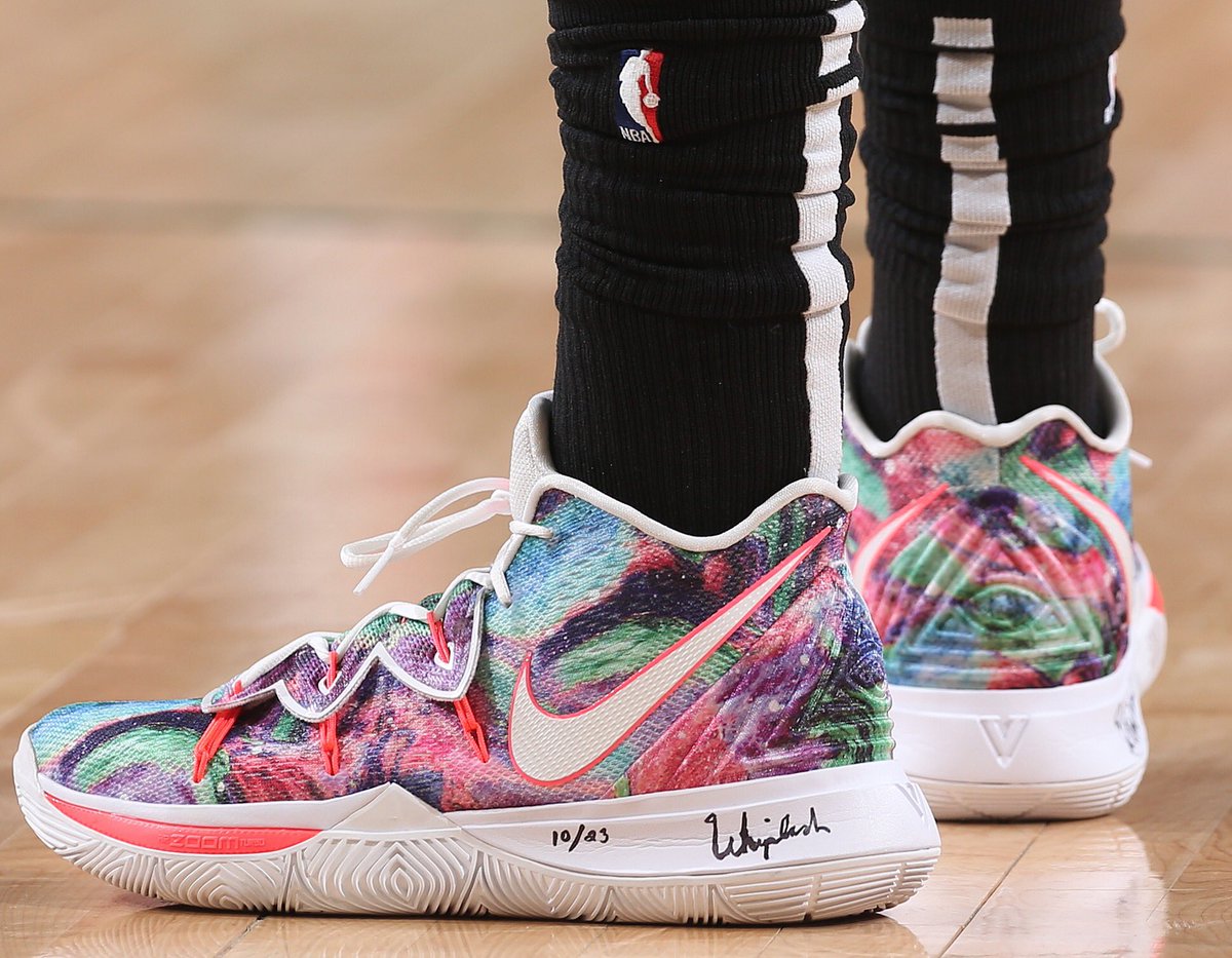 Kyrie in a floral Nike Kyrie 