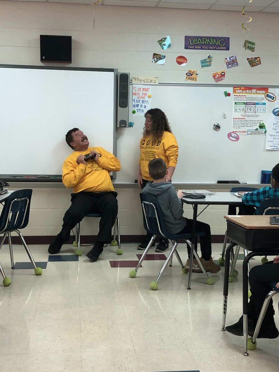 mrsrdennison's tweet image. One of my favorite days every year! Thanks to Ron Derry and Miss Amy for another heart-warming and motivational message. #GOODprogram #perseverance #wintrail #myohioclassroom