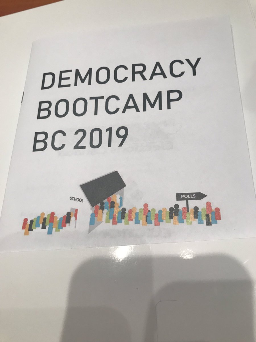 So excited to learn more about the Student Vote at #DemocracyBootcamp Thanks #Civix
