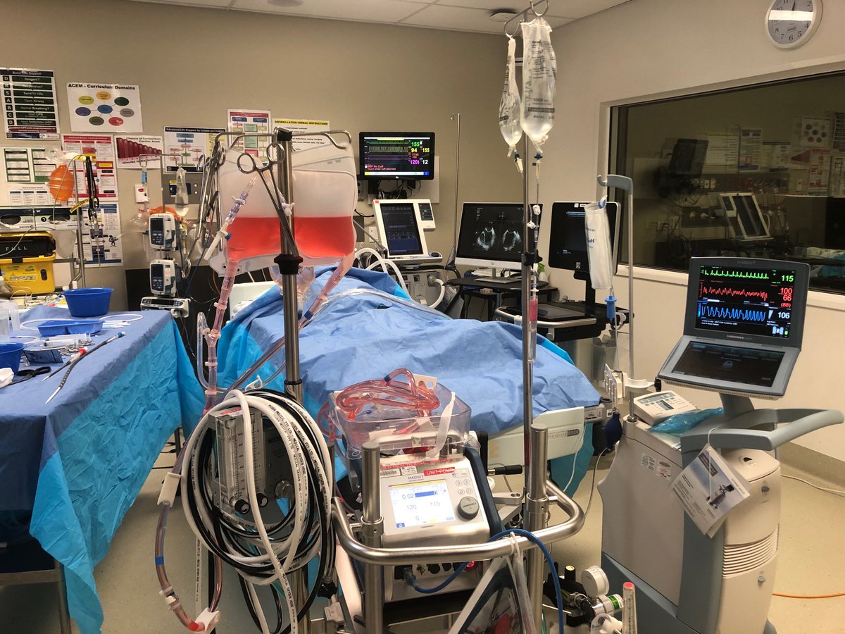 Scrub up.. get ready to cannulate.. high fidelity sim set up at # TPCH MCS SYMPOSIUM ⁦<a href="/ECMOed/">ECMOed</a>⁩ ⁦<a href="/ELSOOrg/">ELSO</a>⁩ ⁦<a href="/EuroELSO/">EuroELSO</a>⁩ ⁦@MetroNorthHHS⁩ ⁦<a href="/CCRG_Research/">Critical Care Research Group</a>⁩