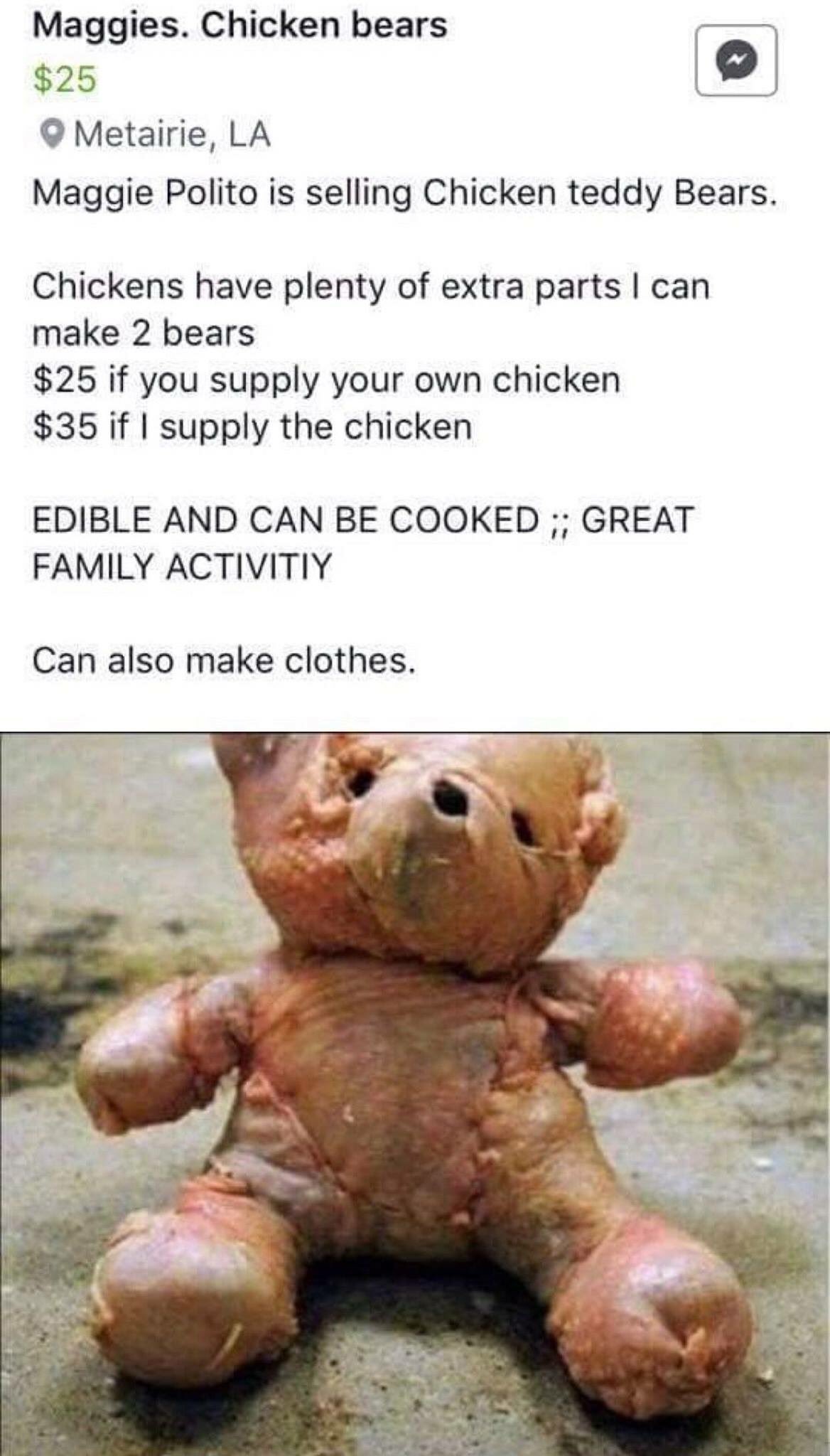 chicken teddy