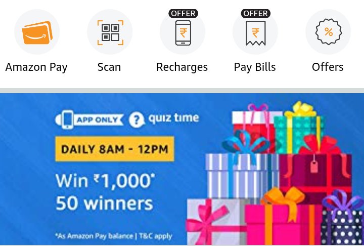 Sanjeev44656173's tweet photo. #Amazonquiz #Win'1000
#50winner https://t.co/KgWQZ33RPG