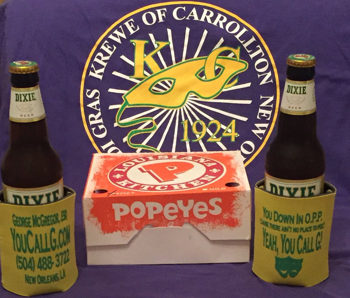 YouCallG's tweet photo. Down in OPP Cause There Ainβt No Place to Pee? #YeahYouCallG
Come get one at #Carrollton #17 #NeutralGroundSide
#MardiGras #Popeyes #Dixie #SidewalkSide #NOLA #FollowYourNOLA #StCharles @PopeyesChicken @dixiebrewco
#Cleopatra #Sparta #Nyx #Muses #Hermes #Detat #Tucks #Endymion https://t.co/V6gDtHzHDw