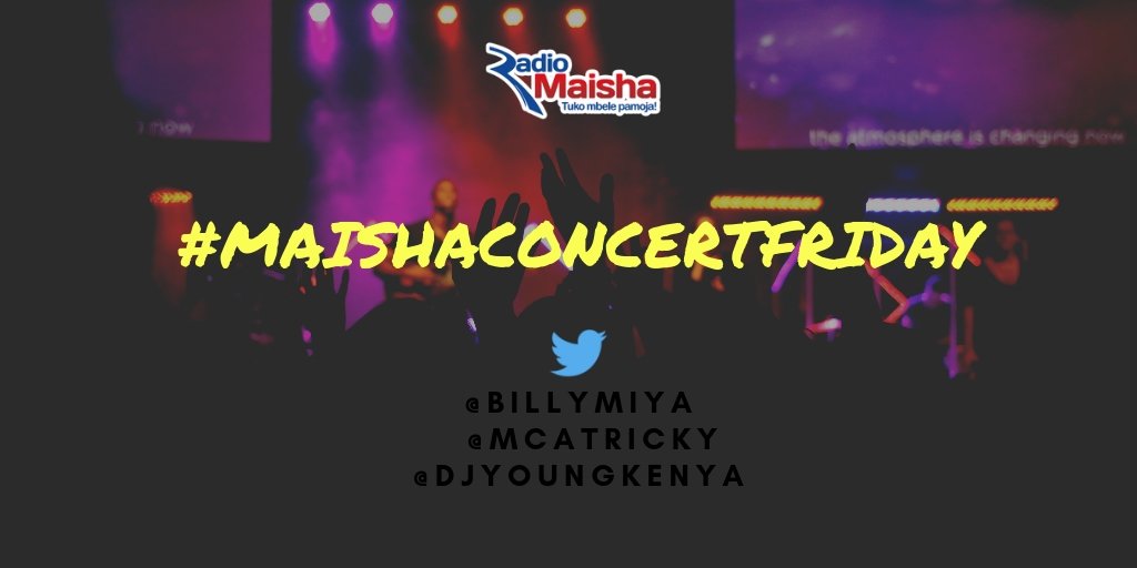 radiomaisha's tweet photo. @BillyMiya @McaTricky &amp; @DJYOUNGKENYA are now live in studio for #MaishaConcertFriday..Legooo!! https://t.co/EOm4EvwS7A