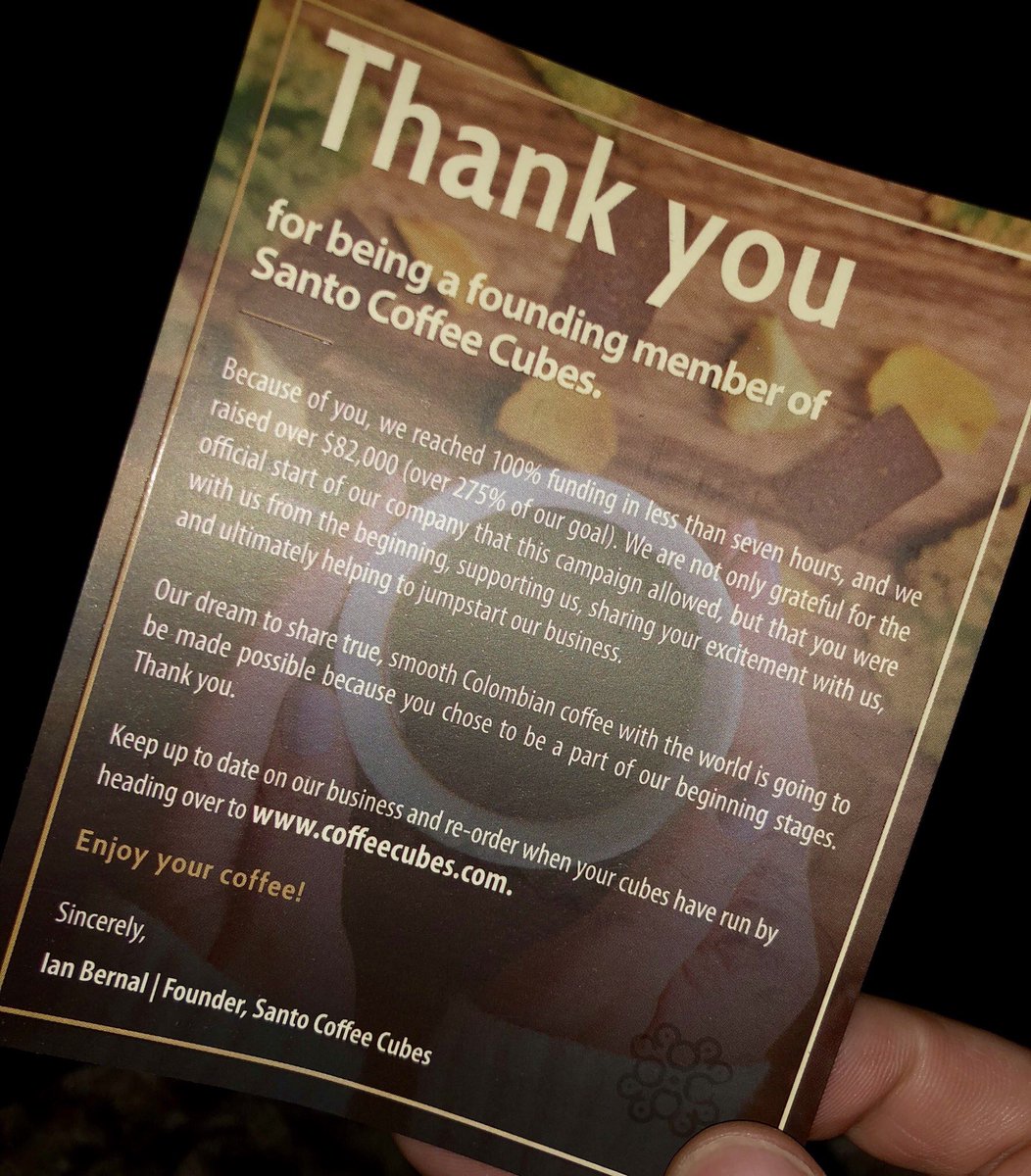 dalton00's tweet image. I am a fan of @Kickstarter and have contributed to many creative projects that have come to life. 

The most recent one is instant coffee by #santocubes and I can say they are not bad. I have a couple more roasts to try but tonight I drank the dark roast #coffeecubes