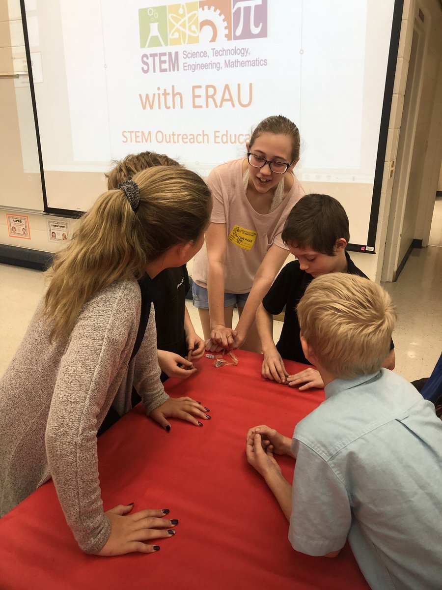 sdedragons's tweet image. Embry Riddle College of Engineering came to do STEM experiments. 4th graders tried to build the most supportive clay boat. The record was 23 metal nuts before it sank! Thank you to ERAU and all of the volunteers!!! #ERAU #volunteersrock #SinkOrFloat #Density #VCSscientists