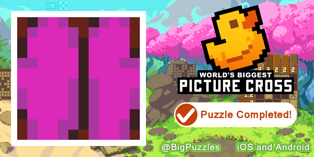 xHelloDie's tweet photo. Je viens de terminer une section de World's Biggest Picture Cross.
Gratuit sur https://t.co/5qxuKzUvjB #WBPC https://t.co/EHqZy1k5SC