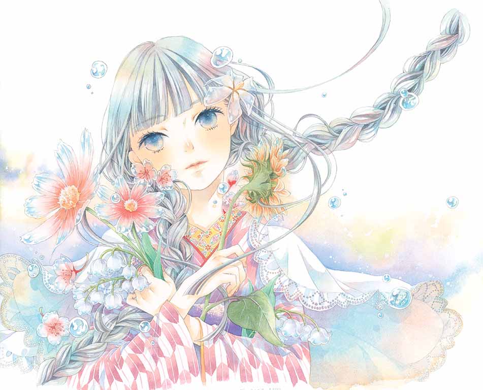 パイ インターナショナル No Twitter 26人目 29名のイラストレーター さんが参加されている ガールズイラストレーション から本日は友風子さん Yufushi をご紹介 透明水彩や水彩色鉛筆で透き通るようなイラストを描かれています 着物の女の子も素敵ですね 明日