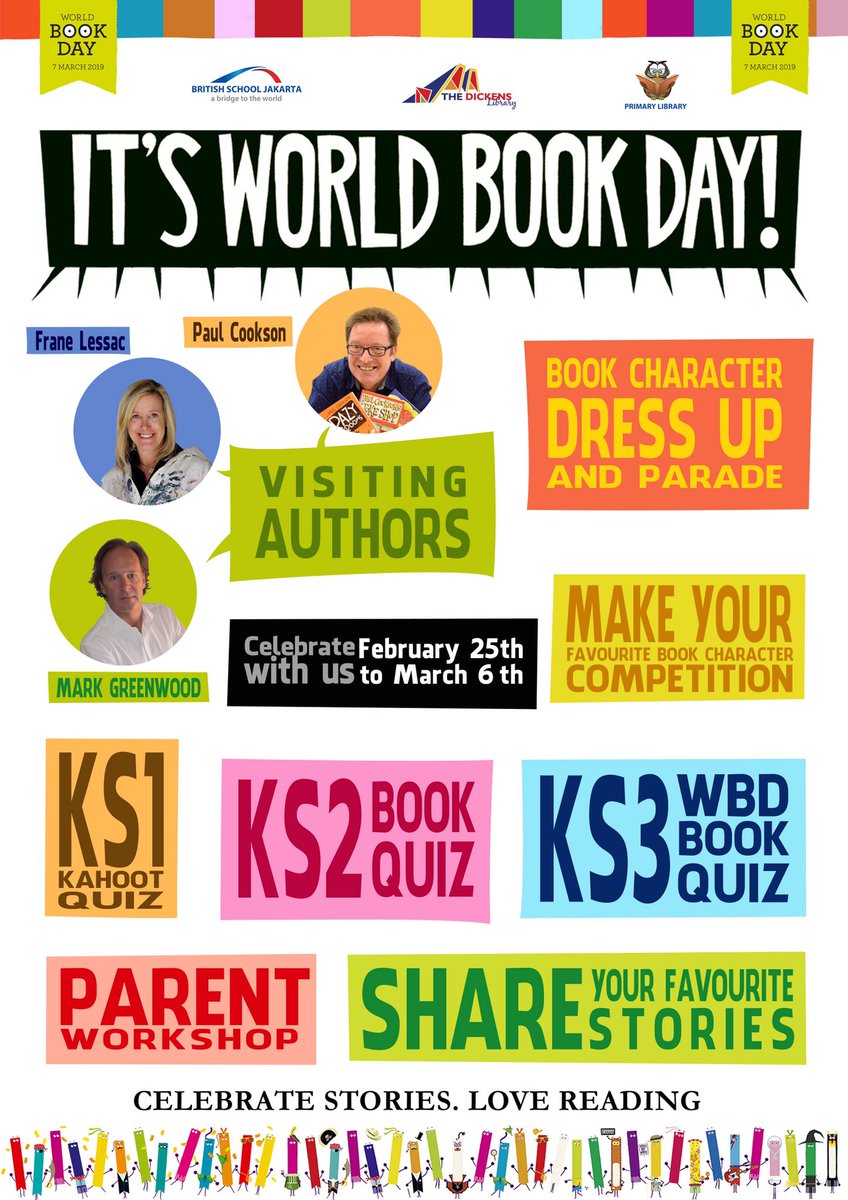BSJlibraries's tweet photo. Don’t miss out on this event! The biggest book show on earth #worldbookday2019 #bsjbytes https://t.co/rQc3SsDkRf