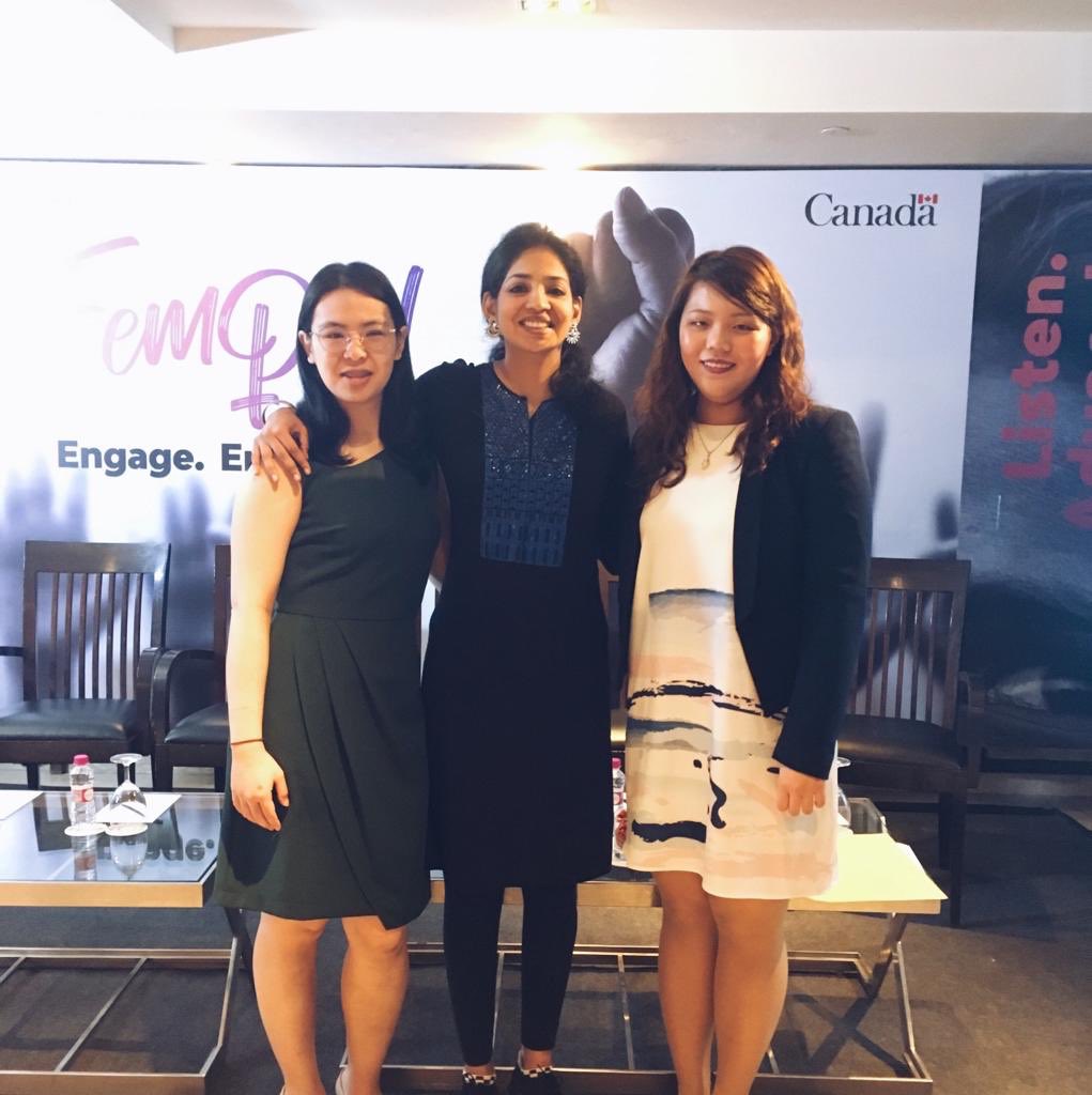 The best way to celebrate a birthday - with amazing change makers at #FemParl ⁦@CanHCSingapore⁩ ⁦@CanadainIndia⁩ #WomenLeaders