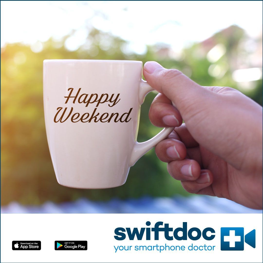 SwiftDoc_'s tweet image. Happy Friday! 😊 If you need a GP over the weekend, download the SwiftDoc app and schedule a video call, whenever and wherever you are - swiftdoc.com. #onlinedoctor #onlinedoc #TGIF #weekend