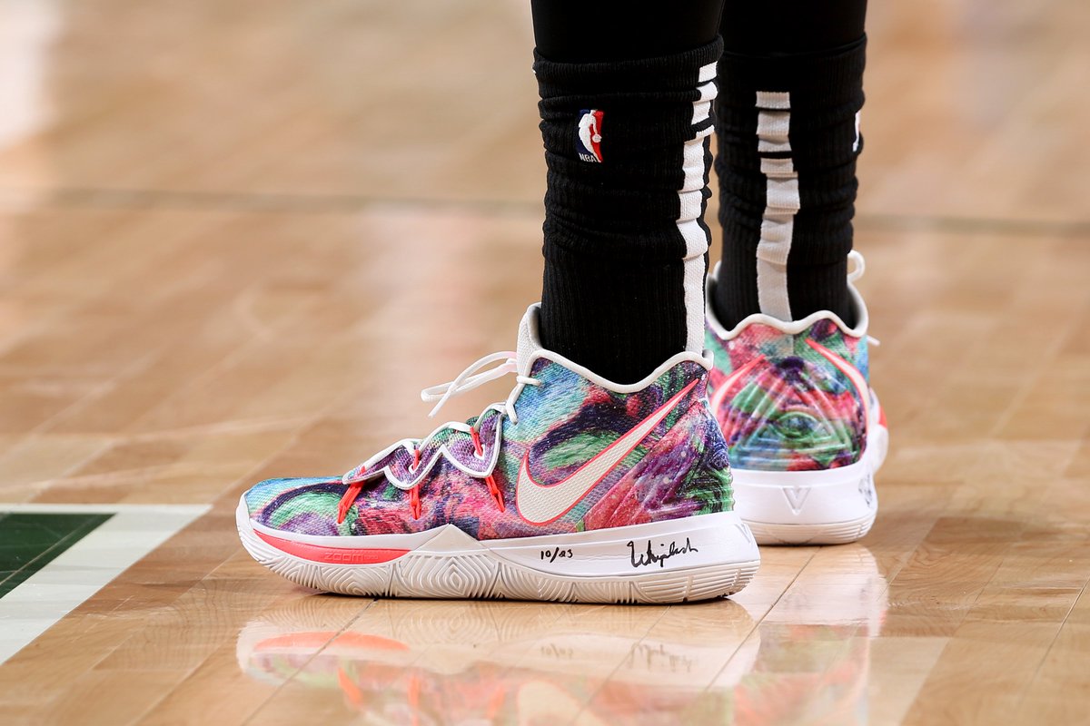 White Nike Kyrie 5 Free Shipping Clothing Shoes Accessories