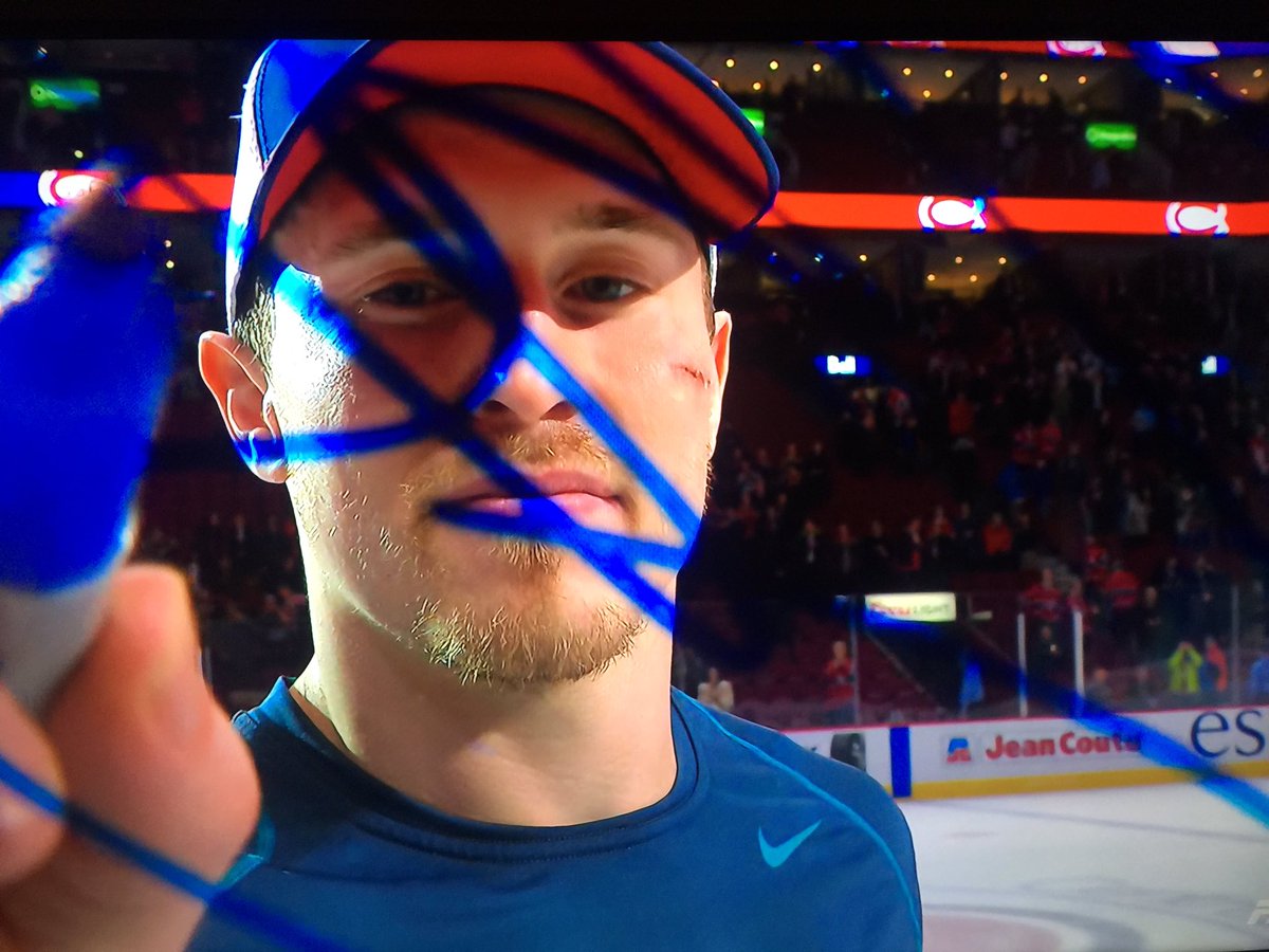HabsHappy's tweet photo. "La première étoile, today's first star, Brendan Gallagher!" Happy 30th Birthday wishes to #Habs @BGALLY17! May this year be your best yet! #GoHabsGo⁠ ⁠🔵⚪️🔴 https://t.co/GgPtK4YM6J