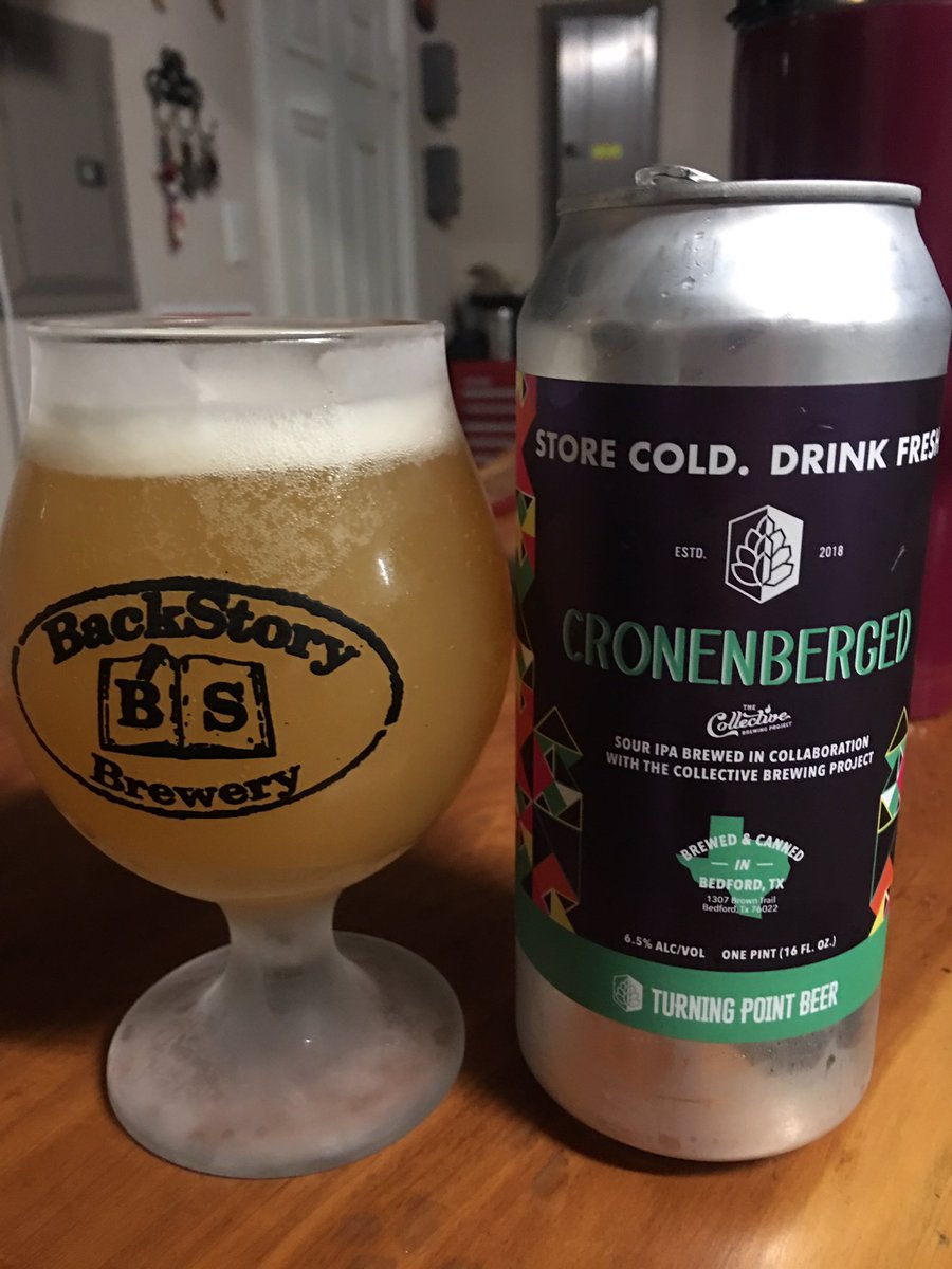 Cronenberged - Sour IPA from @TPBEERS and @CBPfortworth. Really outstanding beer. #dfwbeer