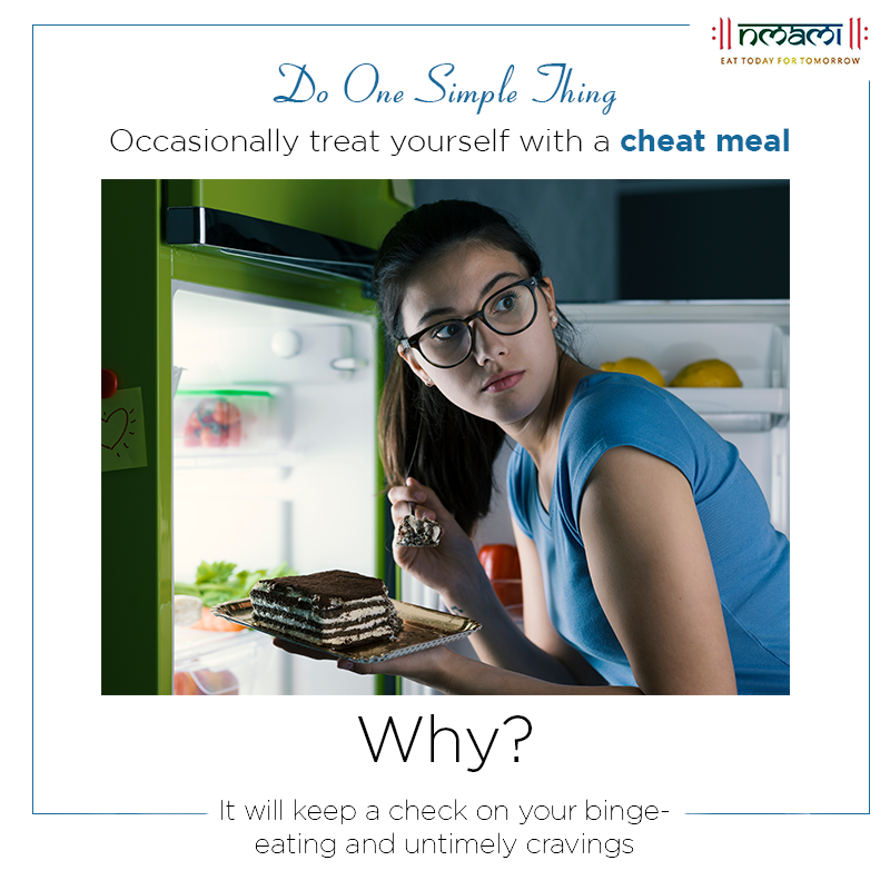 NmamiAgarwal's tweet image. It's OK to cheat, as long as it is in moderation. Don't deprive, but diet the sensible way.
#DoOneSimpleThing #BingeEating #EatTodayForTomorrow #NmamiLife