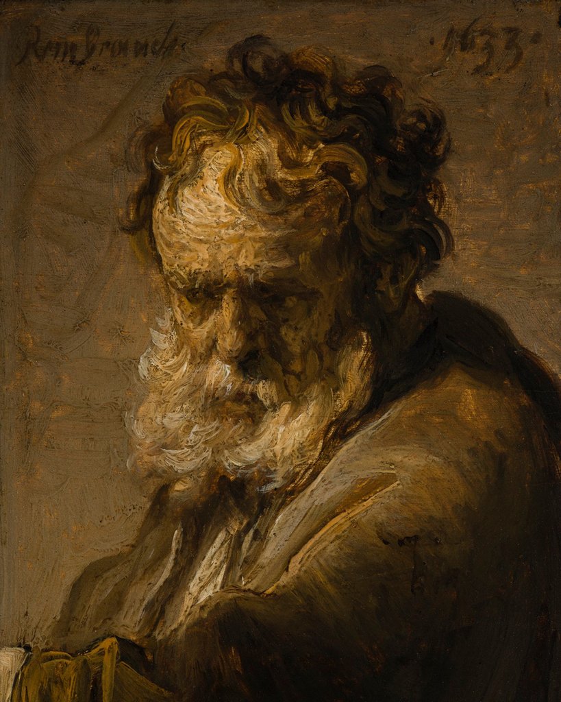signemagazine's tweet photo. A rare oil sketch on an oak panel titled ‘Head of a young man,' by Rembrandt van Rijn,has been acquired by @LouvreAbuDhabi. It is now on display at the LAD as part of a landmark exhibition which will be open to the public till May 18, 2019.⁣
⁣
#MastersOfToday #LouvreAbuDhabi⁣ https://t.co/mJhMmSXp6P