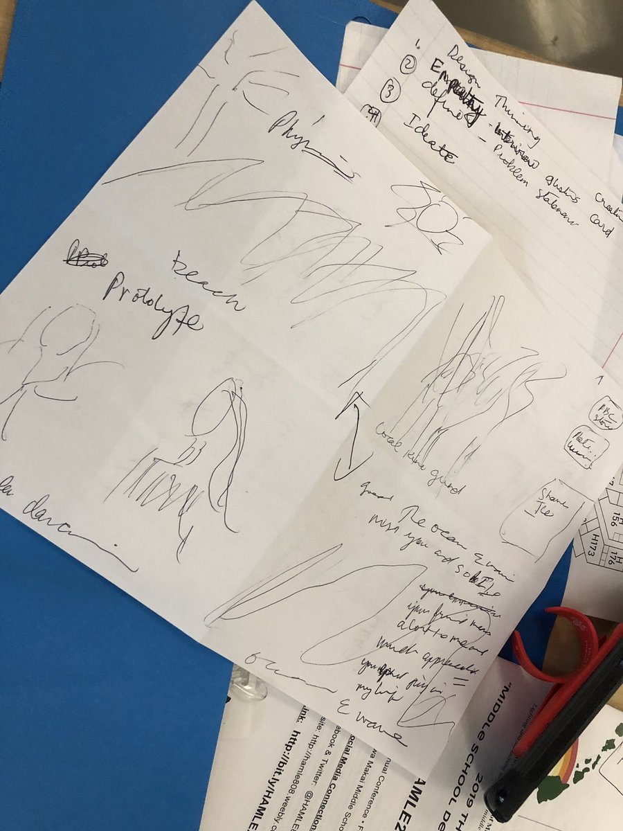 serenacox26's tweet image. Enjoyed the day presenting at the #HAMLE #hamle2019 conference today at Ewa Makai Middle School, “Bringing Design Thinking Into the Middle School Classroom”.  Teachers were challenged with a greeting card design sprint.