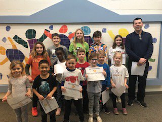 PKEElementary's tweet photo. Congratulations to P.E. Students of the month for their leadership and effort: Elijah Mallet, Sophie Steele, Ava Soper, Miles Doran, Mihret Lamz
Joseph Quan, Jack Sliwa, Ella Charter, Max Harmon, Paige Krawezek
Hunter Renton, Cecilia Schemmel, Laney Arbeiter and Jack Leblanc https://t.co/ROvbH4RDsg