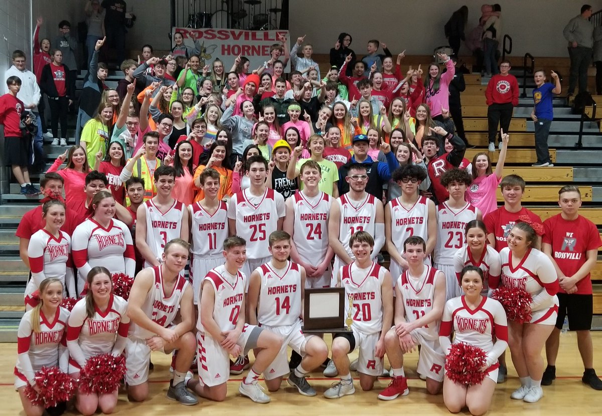 Congratulations to the 2018-2019 Hoosier Heartland Champion Rossville Hornets.  <a href="/RossvilleSchool/">Rossville Schools</a> #weRrossville #TogetherWeSwarm