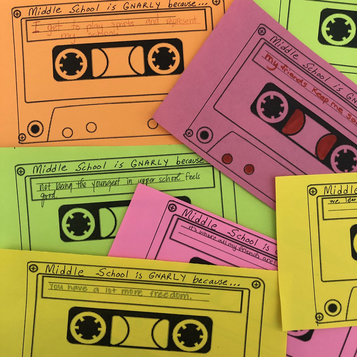 wcabebe's tweet image. Love the bits of student voice we found on the tables today at HAMLE Conference. Also, got my ribbons late, but it’s “better than yours.” 🤣
#HAMLE2019