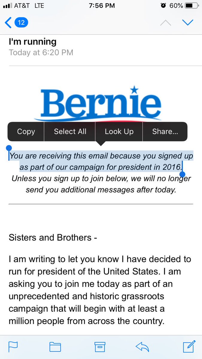 cappikell's tweet photo. @BernieSanders using stolen email addresses from the DNC hack. #neverBernie #ImStillWithHer https://t.co/N3JWZ19NOB