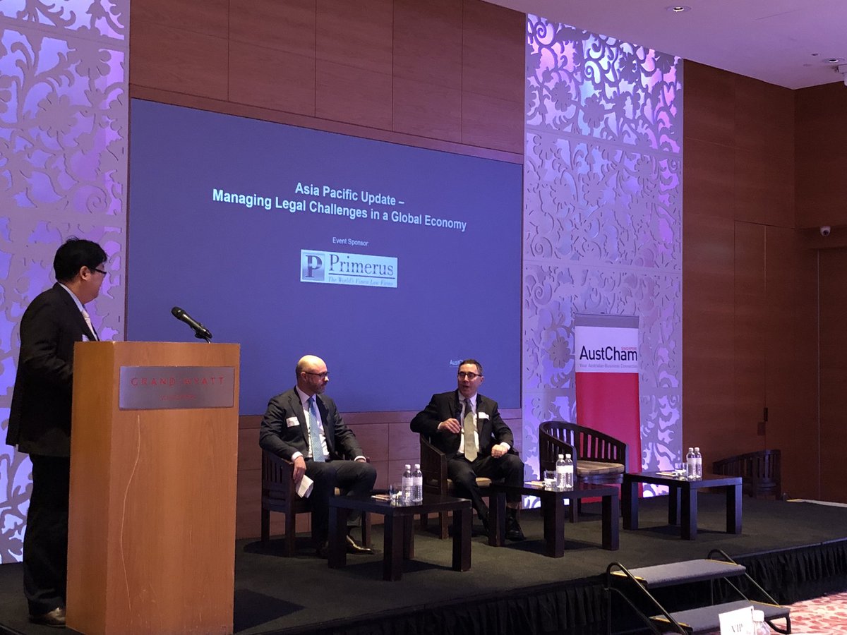 AustChamSG's tweet image. It was a pleasure to invite all speakers and guests to our Asia Pacific Update discussion this morning. We had a diverse group of lawyers that shared extensive knowledge in handling complex legal and regulatory compliance laws when operating businesses across borders.