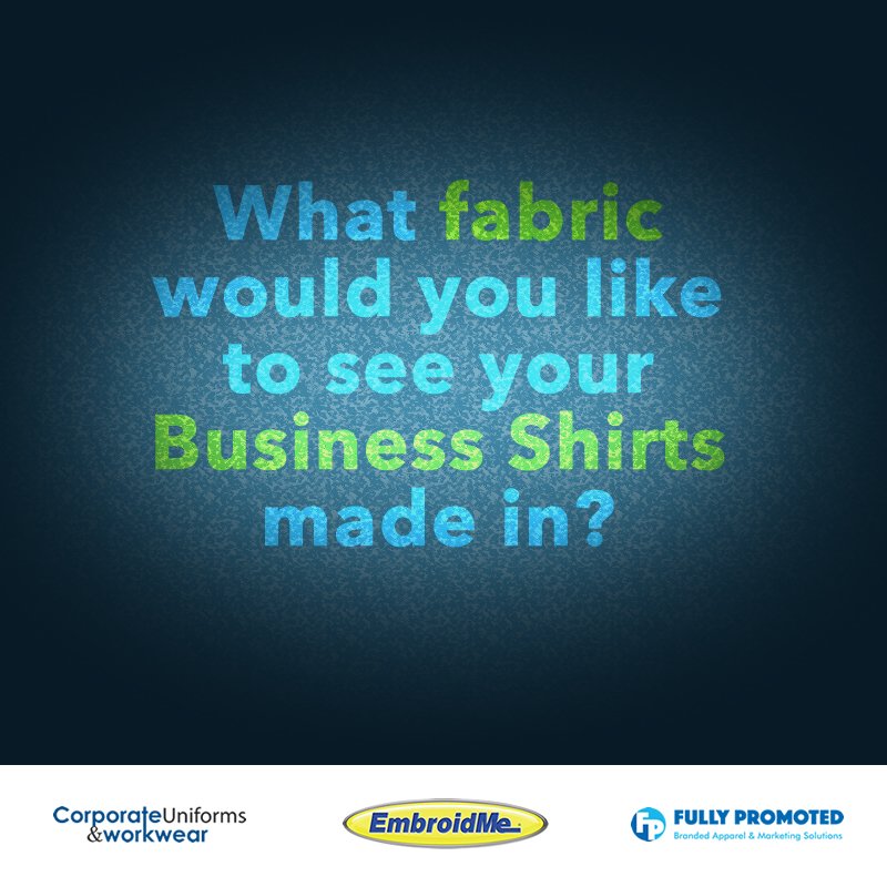 Tell us your favourite fabric... Because your preference matters to us. 🙂

#BusinessShirts #BusinessUniforms