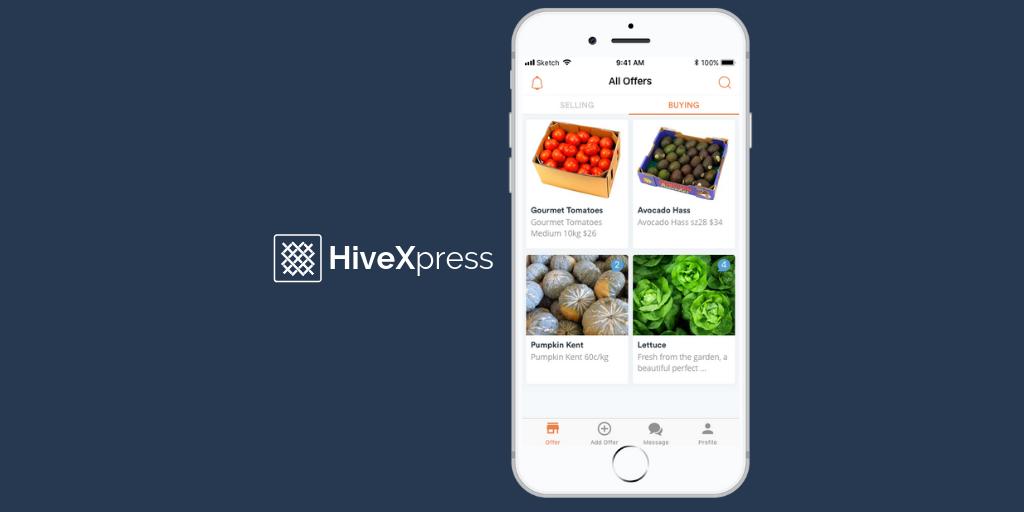 Too much one week, too little the next. #HiveXchange has released a mobile app that allows wholesale buyers to make product requests to a national market and suppliers to make offers into a national market. #Freshproduce needs a national clearing house