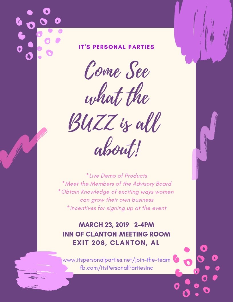WeGetPersonal's tweet photo. ATTN LADIES:  We are holding an open meeting at The Inn of Clanton in Clanton, AL, to show you what It's Personal Parties has to offer. For more information; click the link below for our FB Event Page.  https://t.co/XUbNmOBVTZ #clantonAL  #Ipprocks #wegetpersonal #wearehiring https://t.co/h3c2Wl92Xe