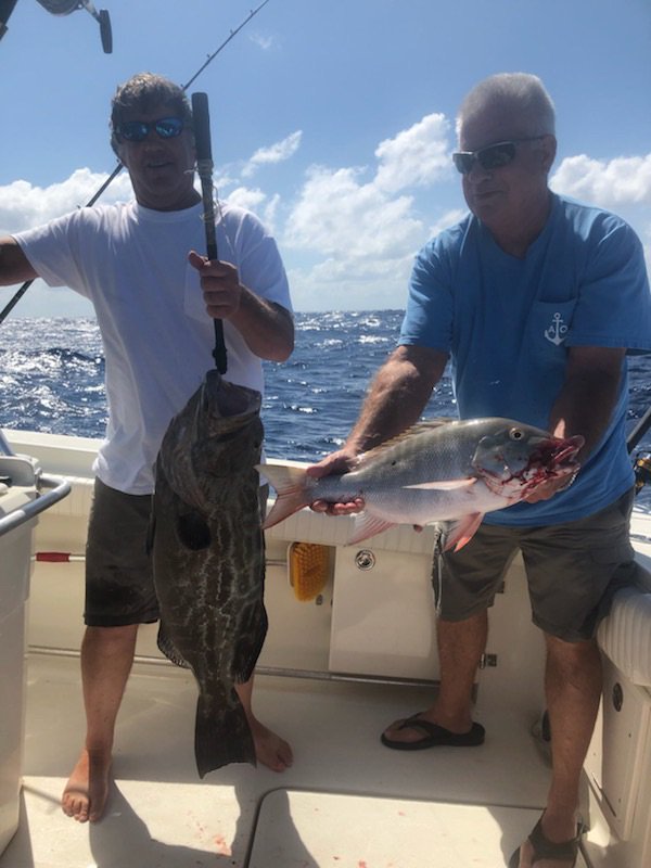 CaptDaveSchugar's tweet photo. Sweet E'Nuf Charters latest #fishing trip in Marathon, #FloridaKeys. The haul included plenty of flag yellowtail snapper, mutton snapper, kingfish, and a trophy size African pompano! Released three 20lb black grouper. Now booking trips for grouper season, just around the corner. https://t.co/TaxpQqJGqq