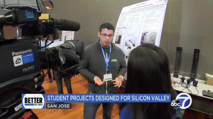 SJSU's tweet photo. Engineering with a heart. See how @SJSUEngineering students are helping the Silicon Valley community.  

📺 https://t.co/KEkIPPoqXb @AmandaABC7 #SJSU #IEEEorg https://t.co/D86X81eV7Q