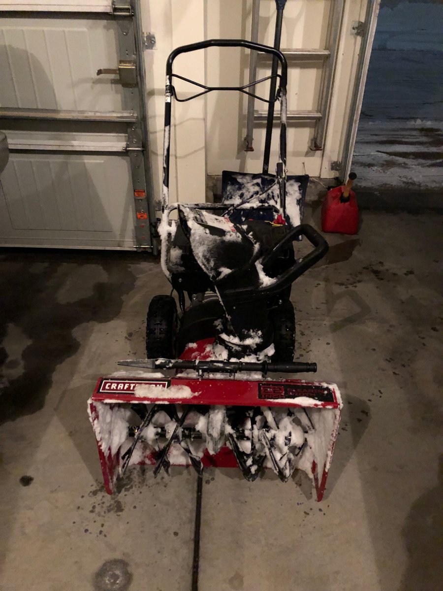 Bought this back on Black Friday 2016. Finally got to use it. First time moving snow with a smile on my face!